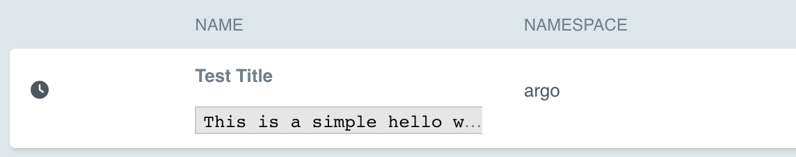 CronWorkflow Example